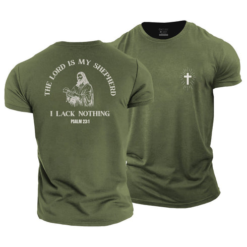 Men's THE LORD IS MY SHEPHERD Cotton T-Shirt